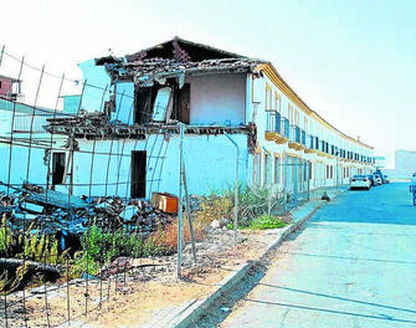 El estado en el que quedaron las casas de El Peral.