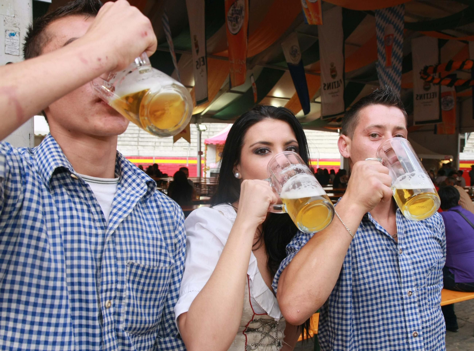 Imagen de archivo de una fiesta de la cerveza celebrada en Granada.