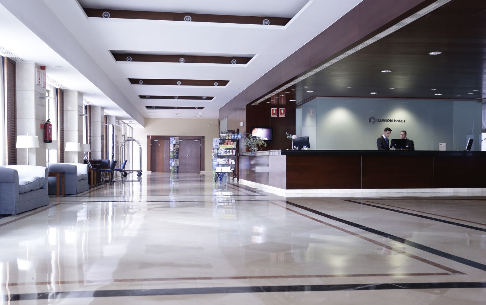 Interior del hotel Ilunion de Málaga capital.