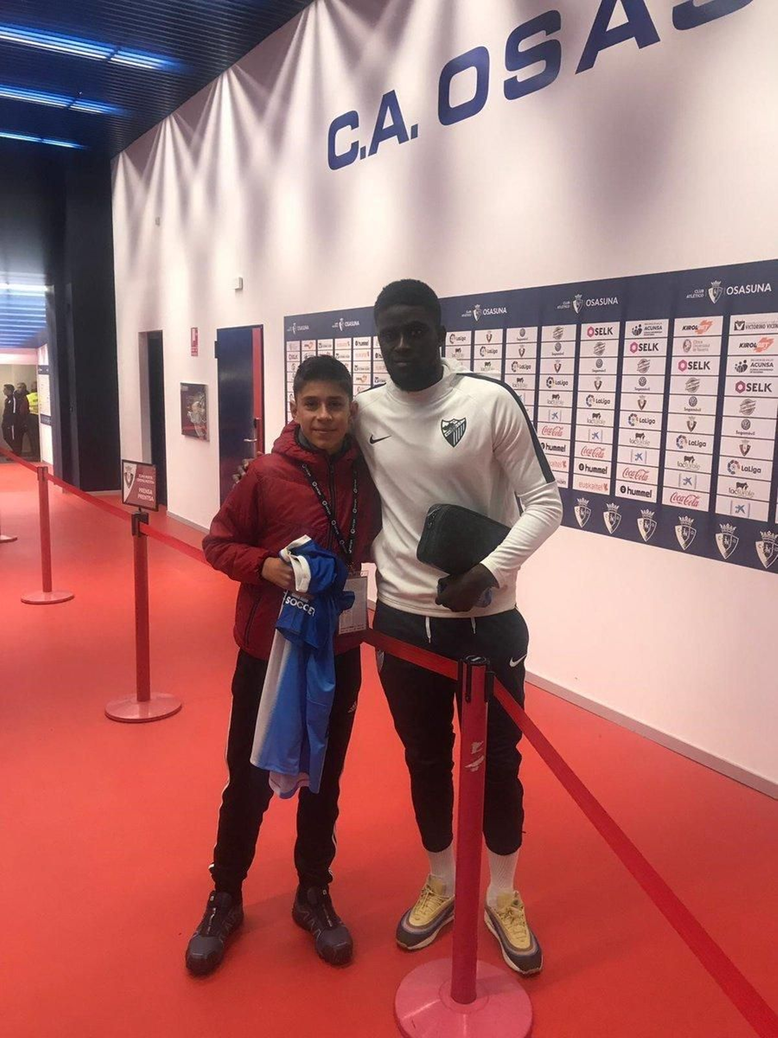 N'Diaye, con Ibai.