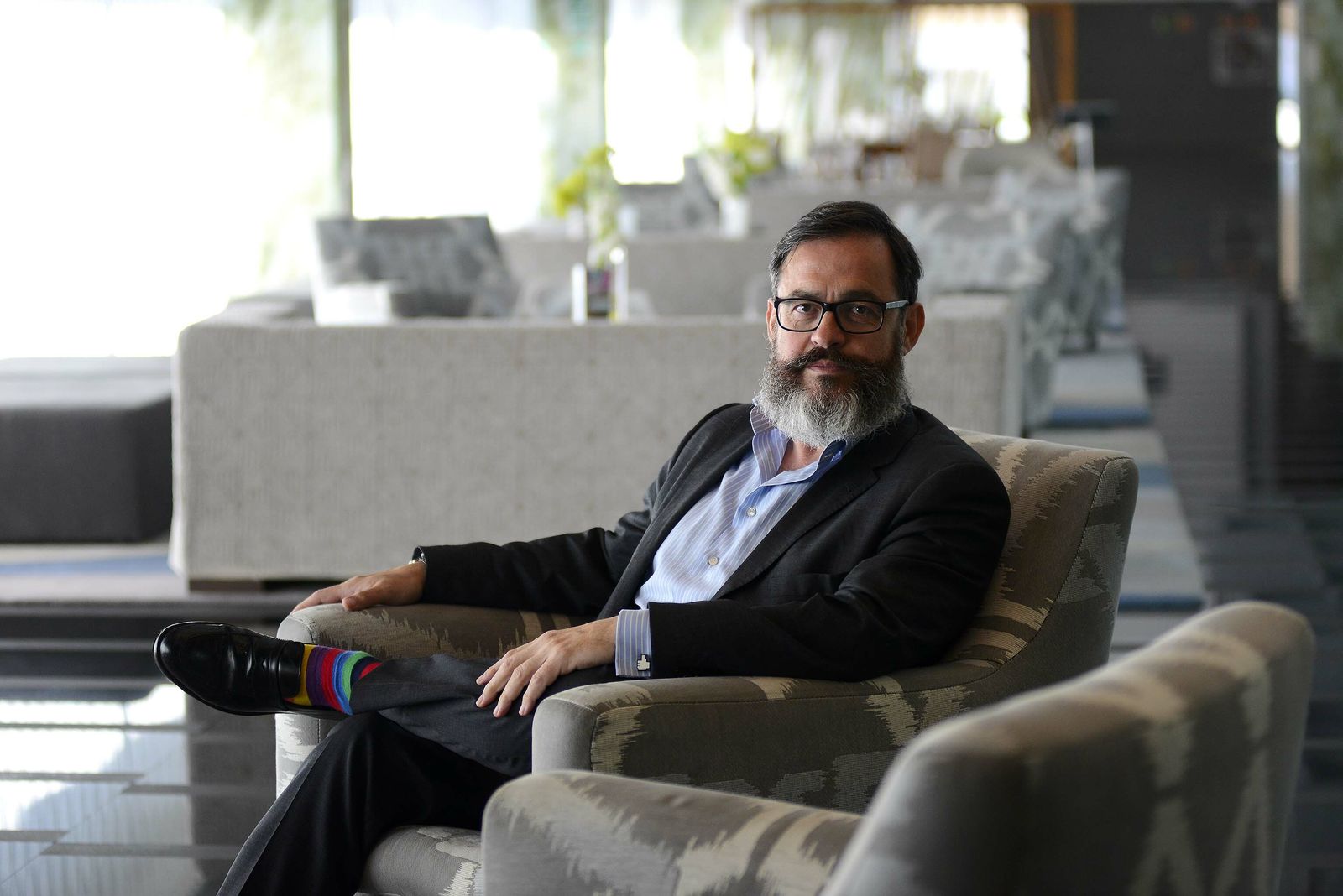 José Antonio Baena, durante la entrevista.