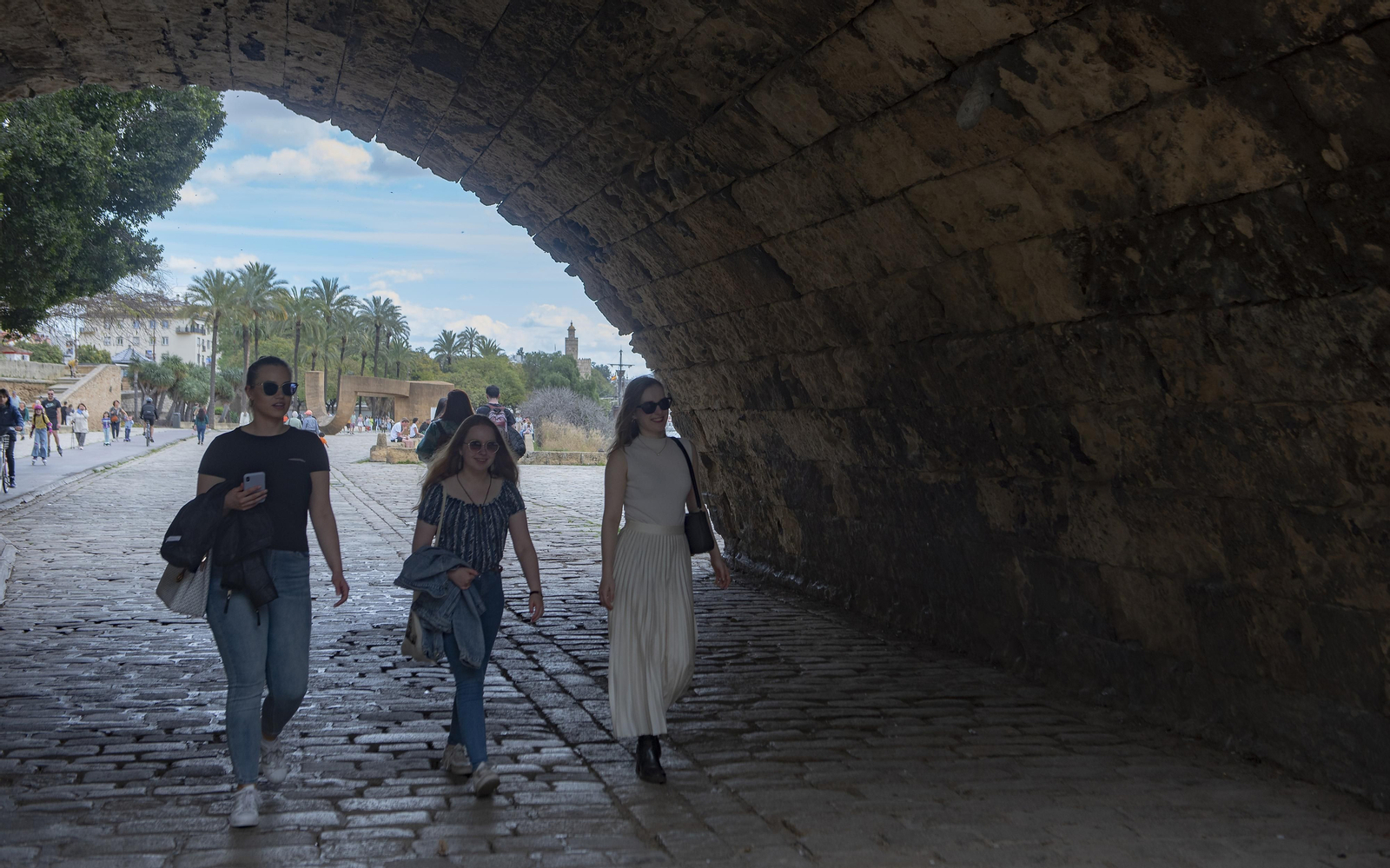 Imágenes de un fin de semana casi primaveral en Sevilla