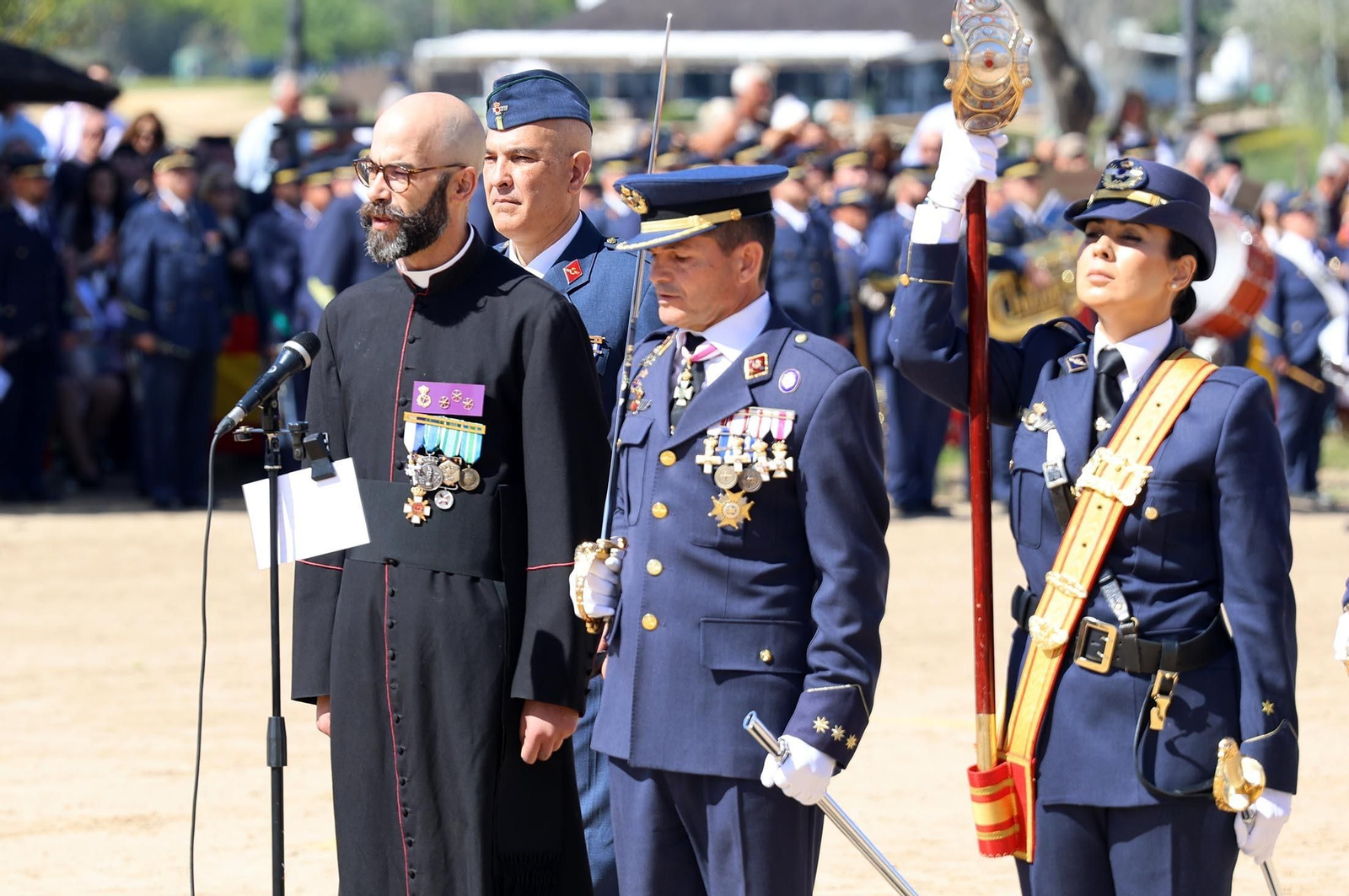 Imágenes del acto de Juramento o Promesa de Fidelidad a la Bandera Nacional en El Rocío