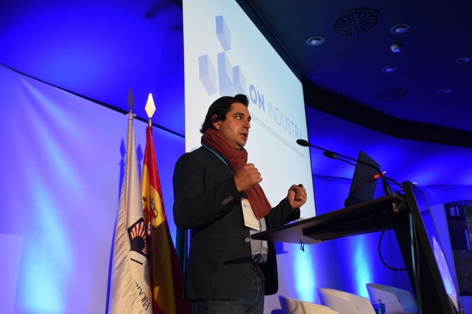 Fran Adame, durante su intervención.