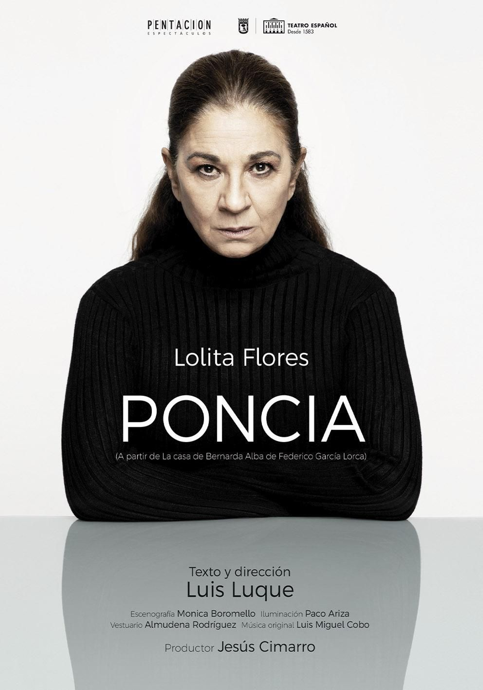 Lolita protagoniza la obra 'Poncia', basada en 'La casa de Bernarda Alba', de Federico García Lorca.