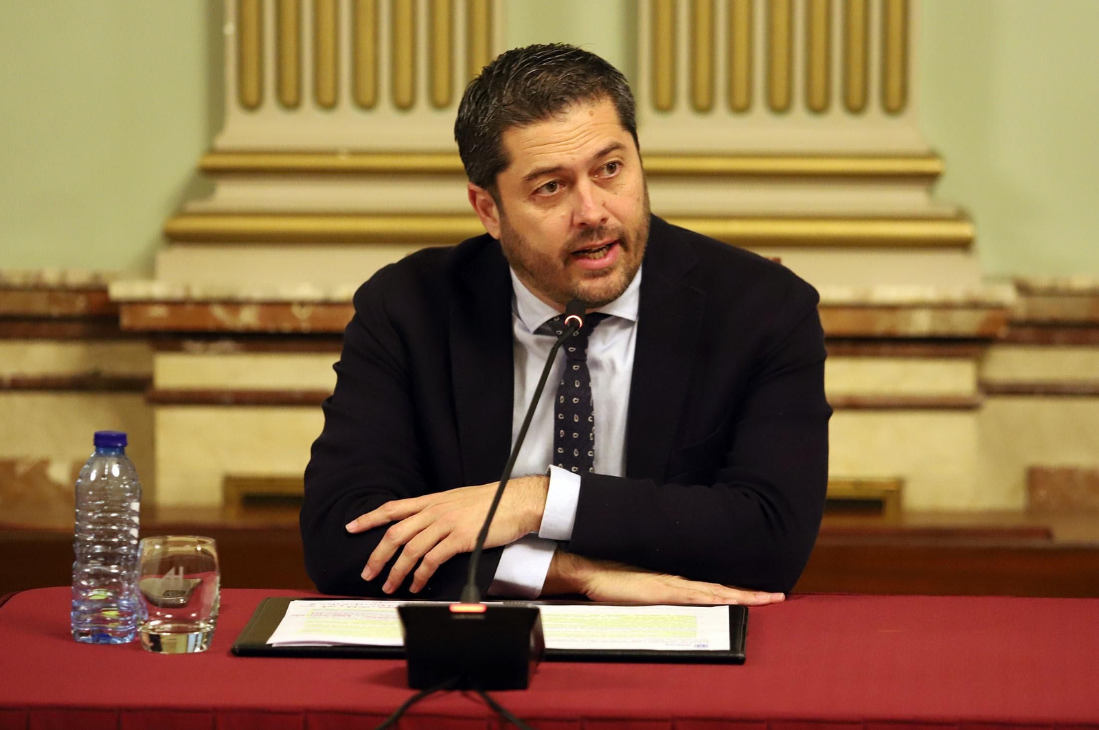 Baluffo, en un Pleno del Ayuntamiento de Huelva, imagen de archivo.