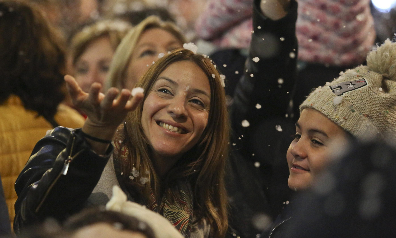 Fotos de la nieve en la Navidad de Málaga