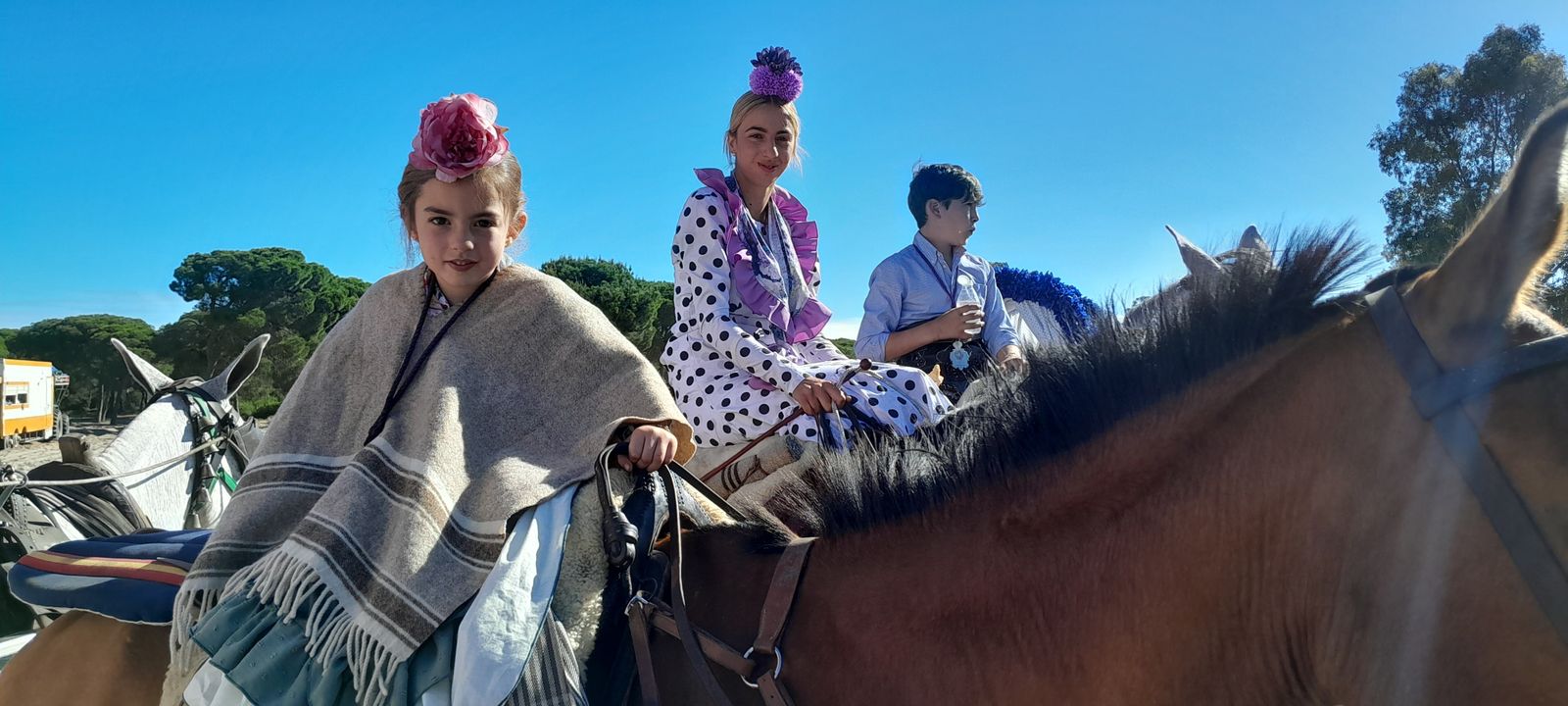 Imágenes de la Hermandad del Rocío de Jerez en el Coto