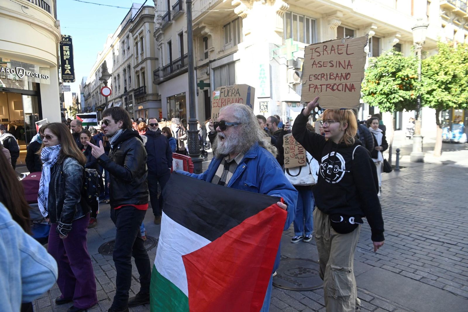 Las imágenes de la manifestación de las iniciativas de solidaridad con Palestina en Córdoba