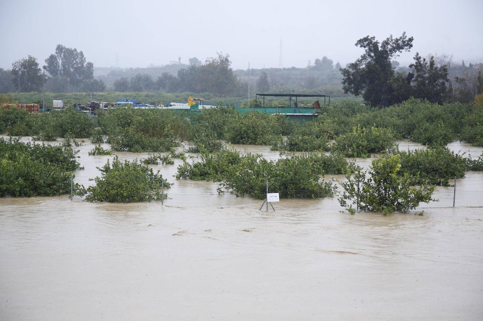 Imágenes de las fuertes lluvias en la provincia