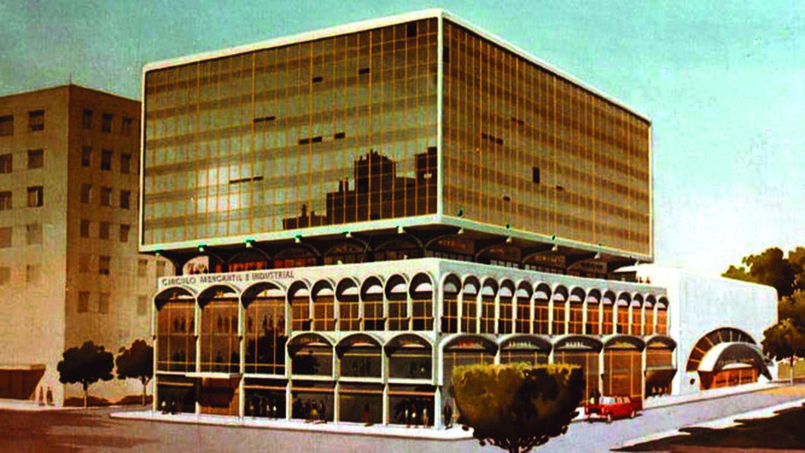 Esta mole de cemento y cristal iba a sustituir al edificio del Círculo