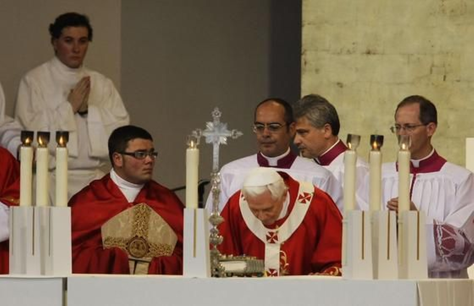 Ratzinger visita Santiago en su segunda visita a España como Pontífice. / Reuters