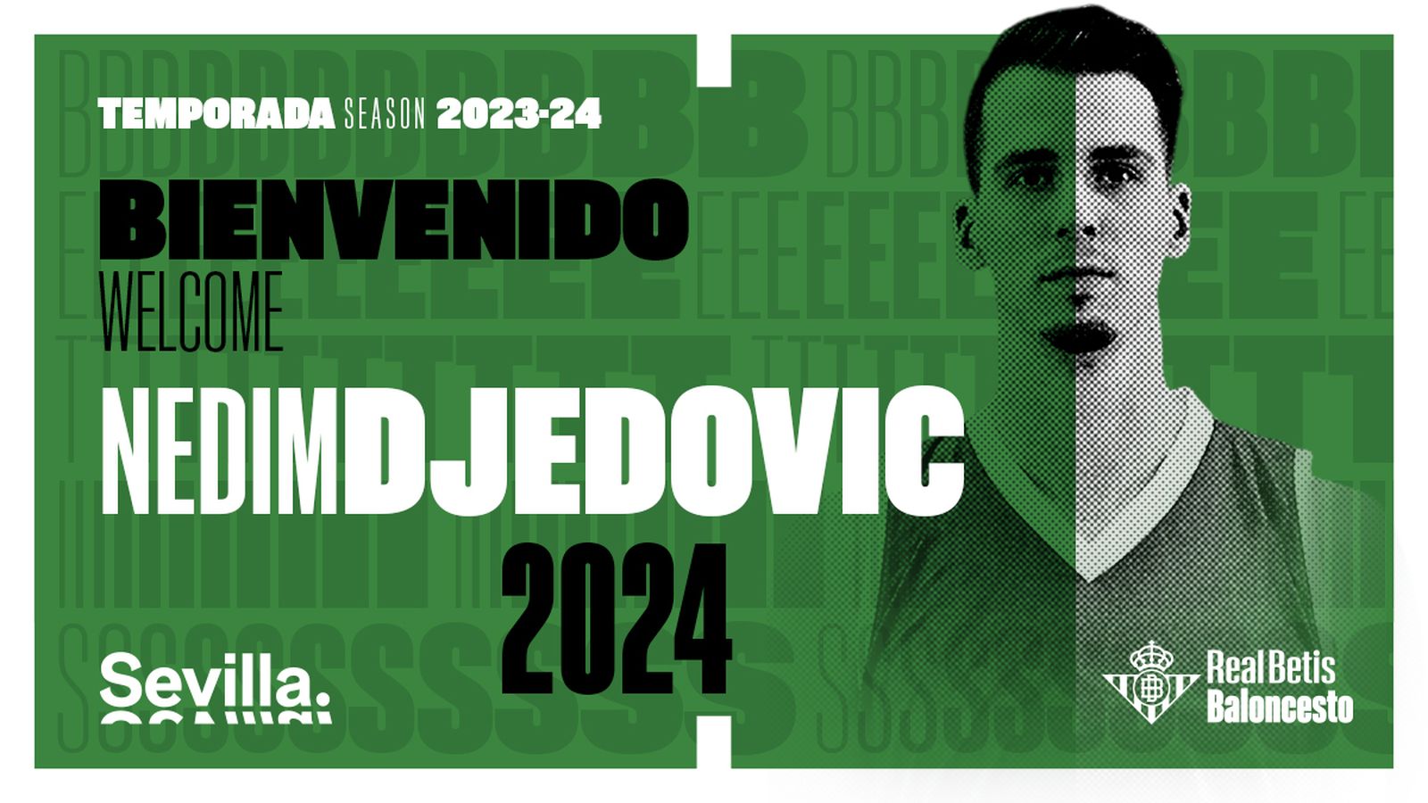 El anuncio del Betis Baloncesto del fichaje de Djedovic.