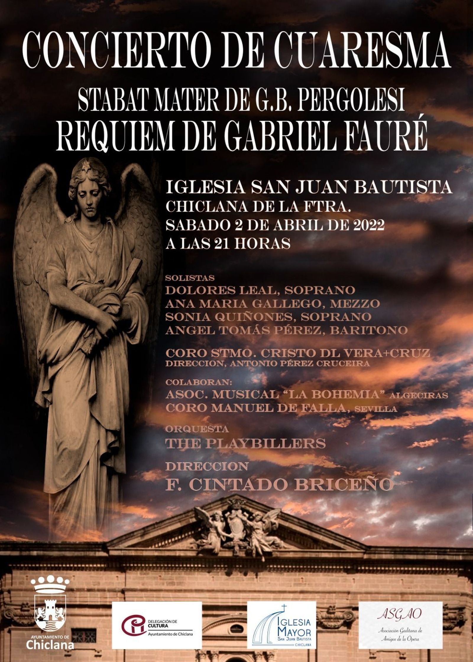 El cartel del concierto.