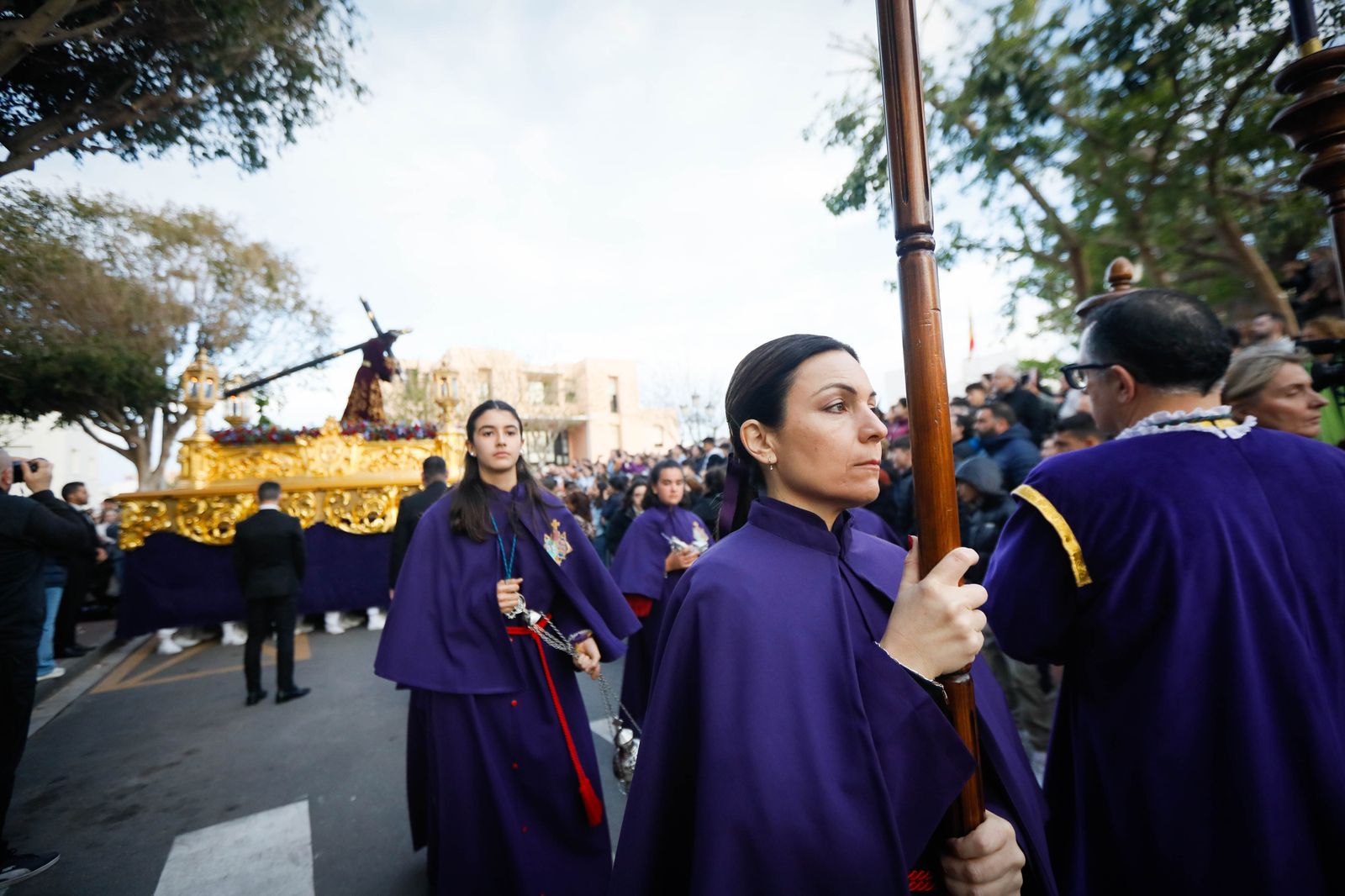 La procesión del Encuentro, en imágenes