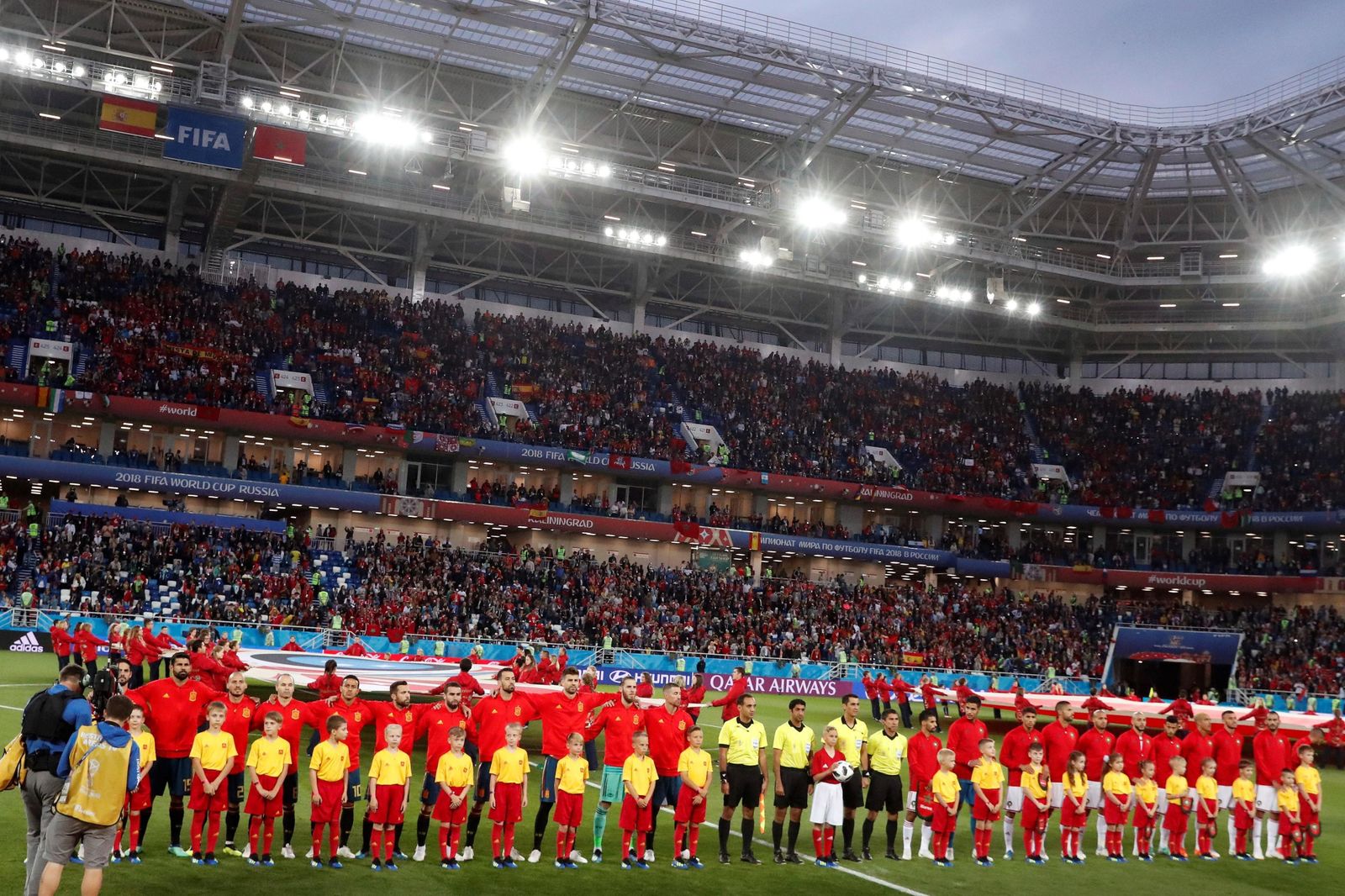 Las imágenes del España-Marruecos