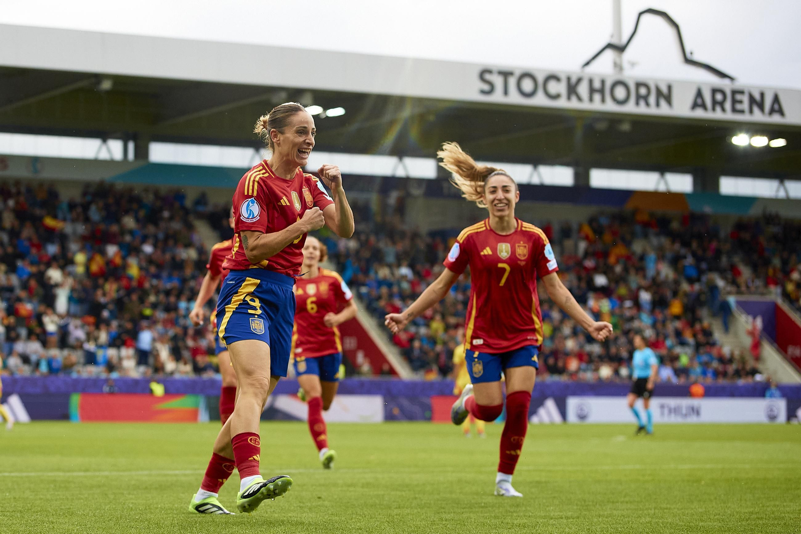 Las fotos de la goleada de España sobre Bélgica en la Eurocopa femenina