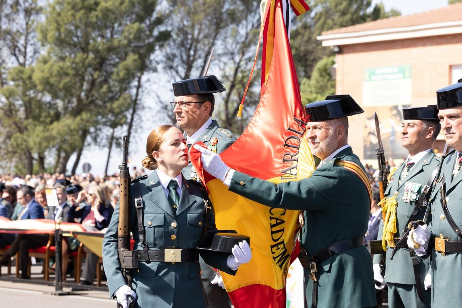 Jura de bandera de la 130ª promoción de guardias civiles de la Academia de Baeza
