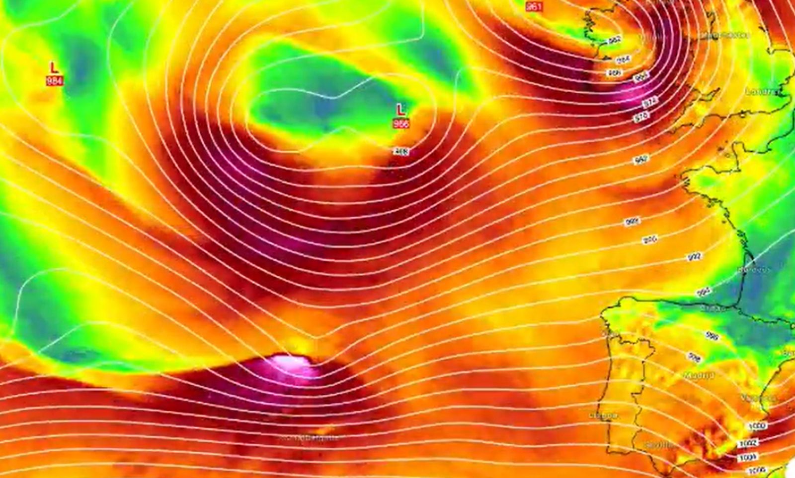 Previsión Meteorológica para el miércoles 28 de enero