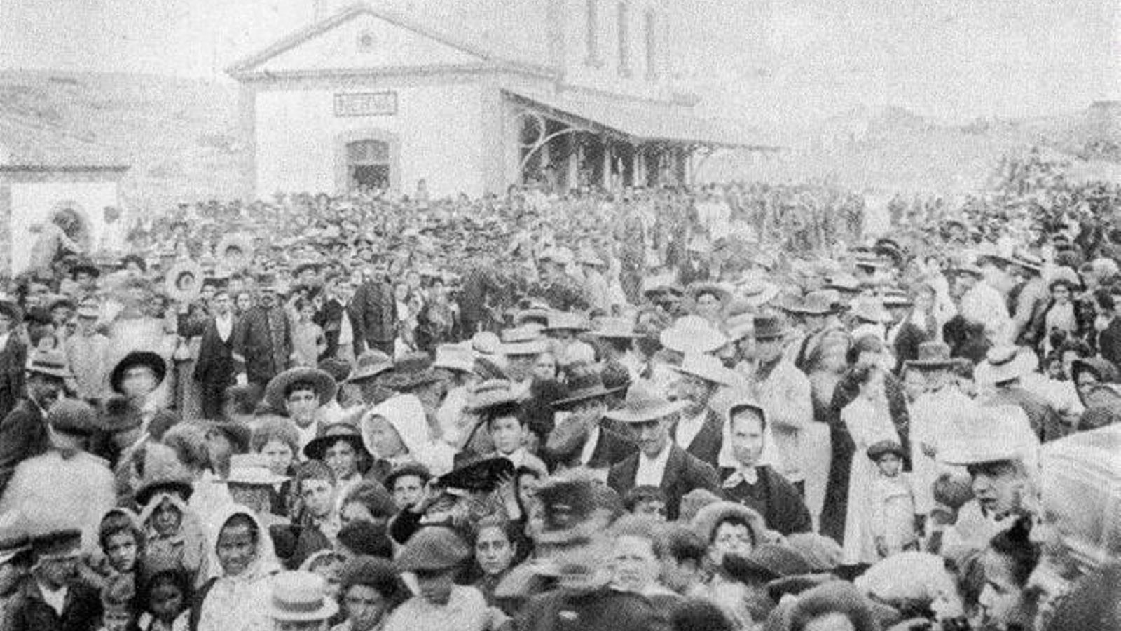 Inauguración de la estación de Nerva, 6 de junio de 1904