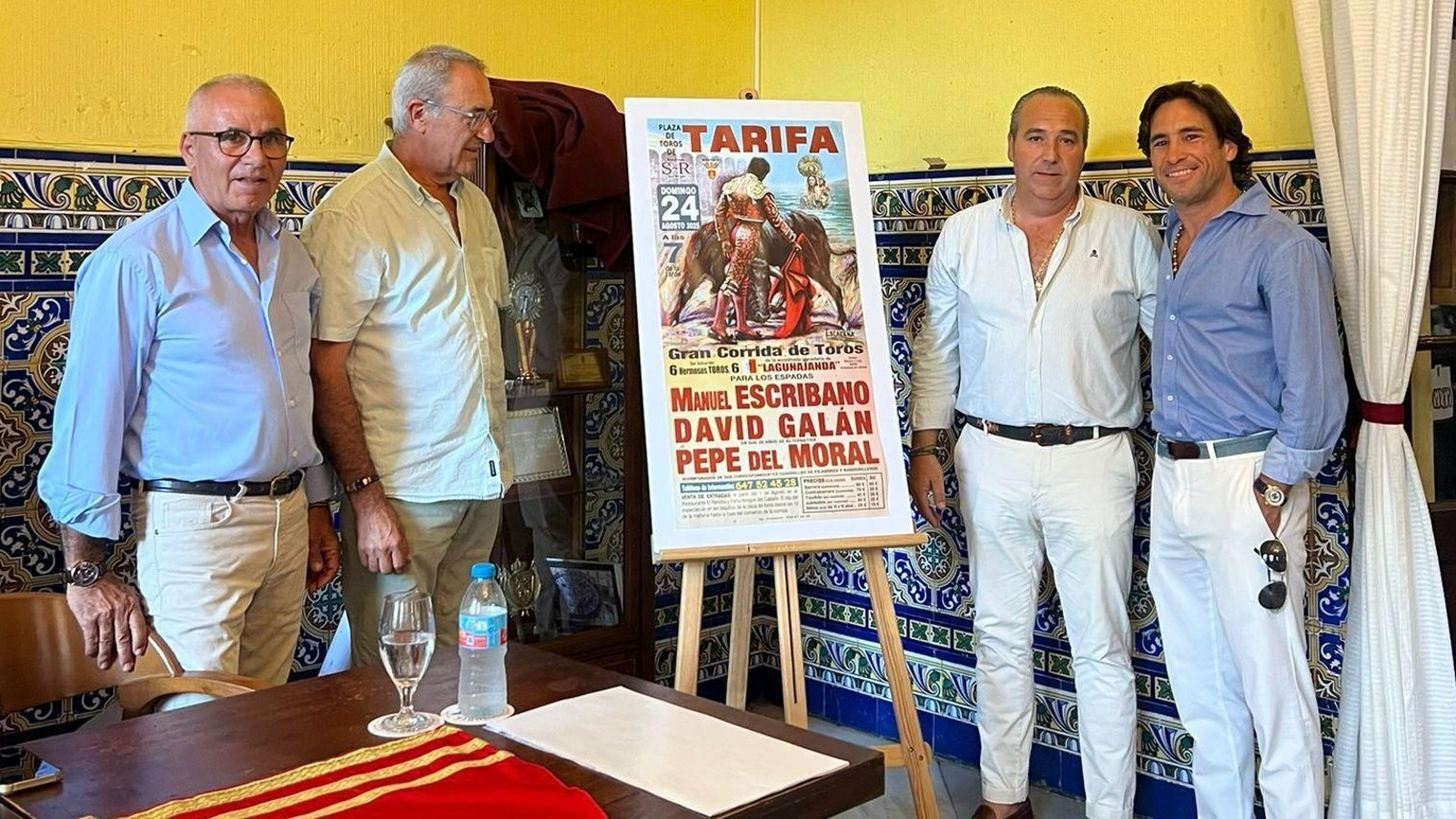 Presentación del cartel de la corrida de toros de Tarifa del 24 de agosto.