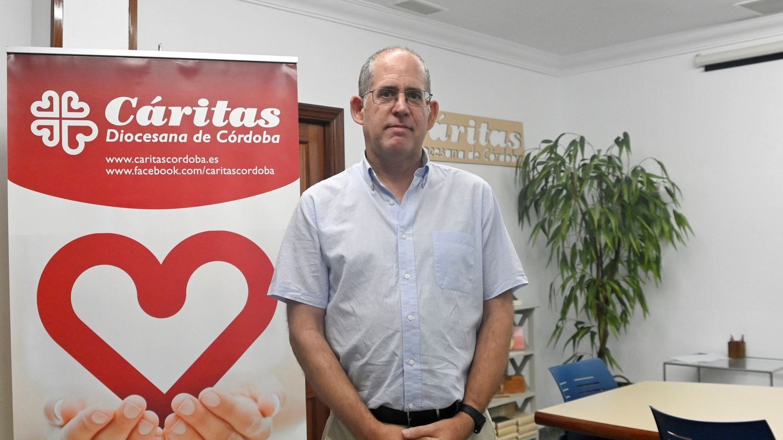 El director de Cáritas Córdoba, Darío Reina.