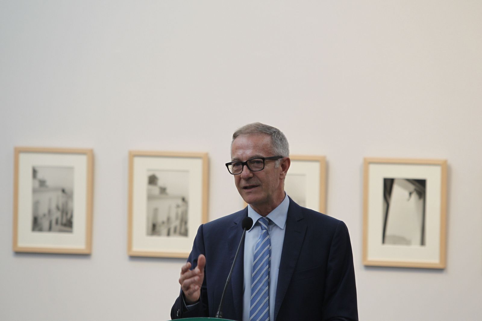 El almeriense José Guirao el pasado viernes durante la inauguración de 'Campos de Níjar'.