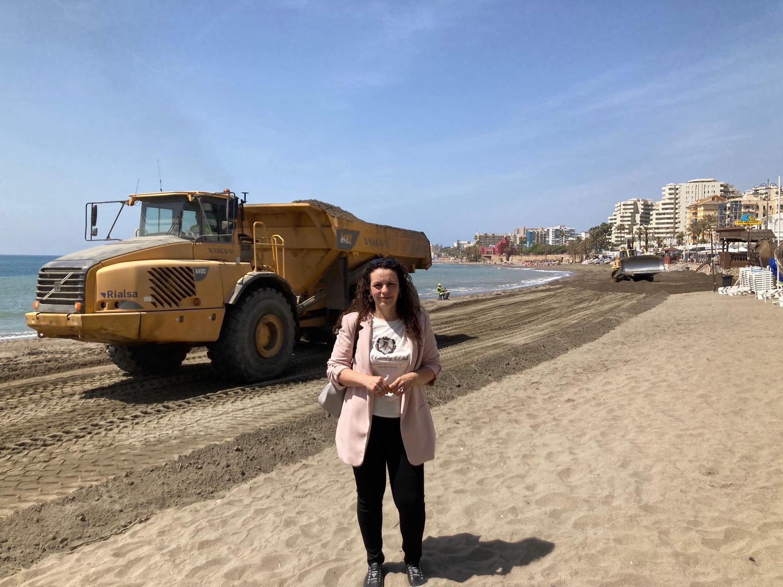 La concejala de Playas, Encarnación Cortés