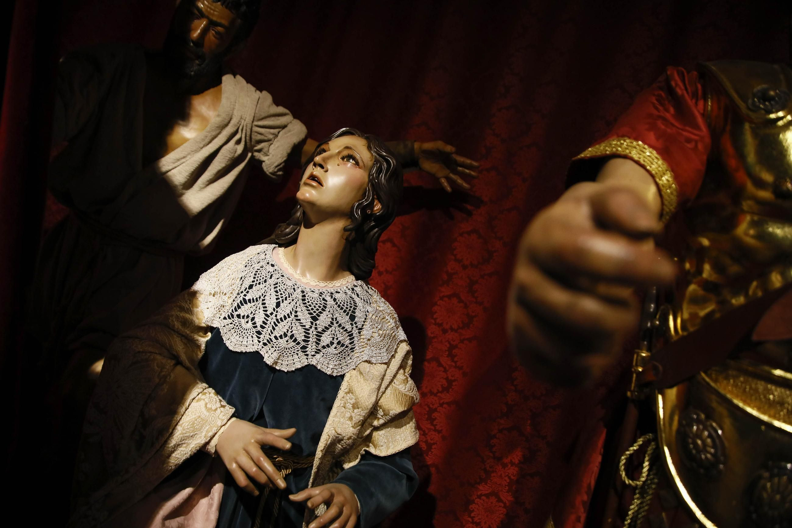 Ensayo de la hermandad de los Ángeles de la ciudad de Almería, en imágenes