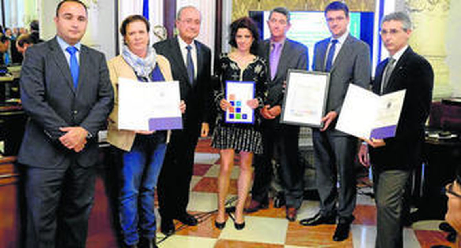 El alcalde presidió ayer el acto por el Día Municipal de la Calidad.