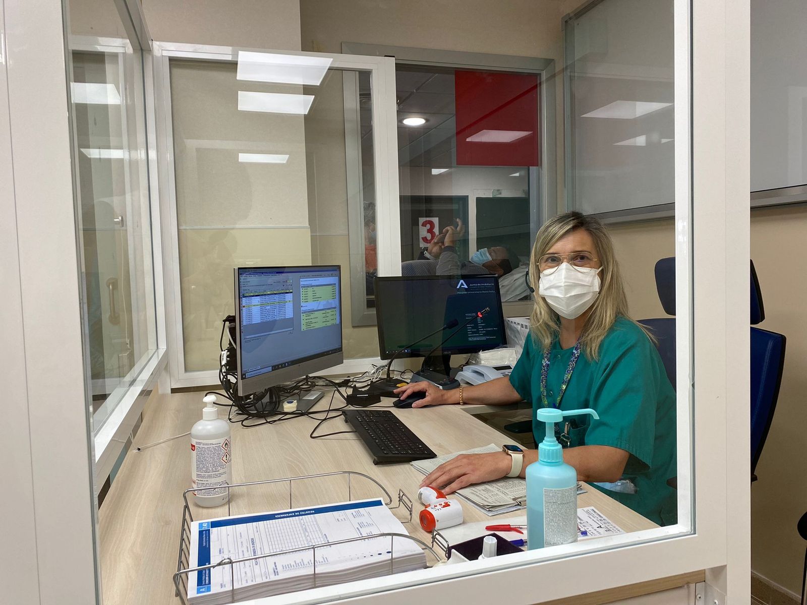 Consulta de triaje en Urgencias.