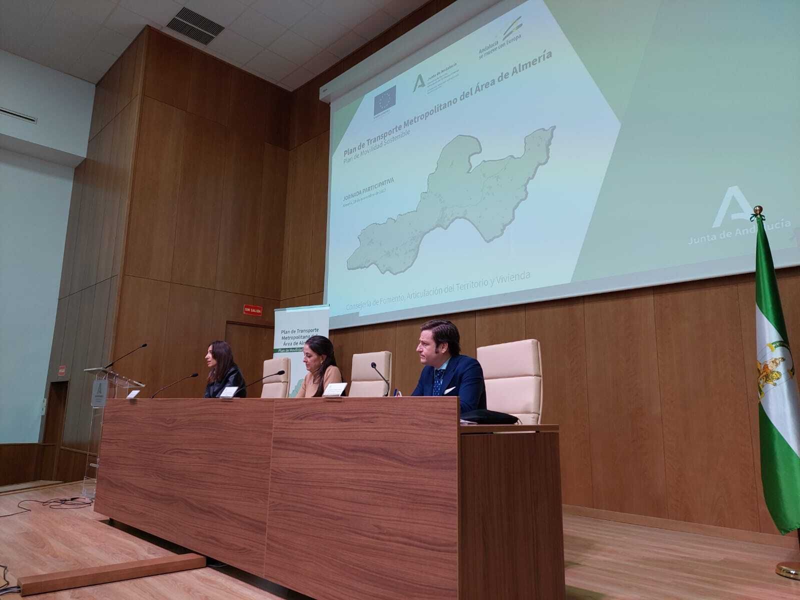 Jornadas participativas sobre el Plan de Transporte Metropolitano del Área de Almería.