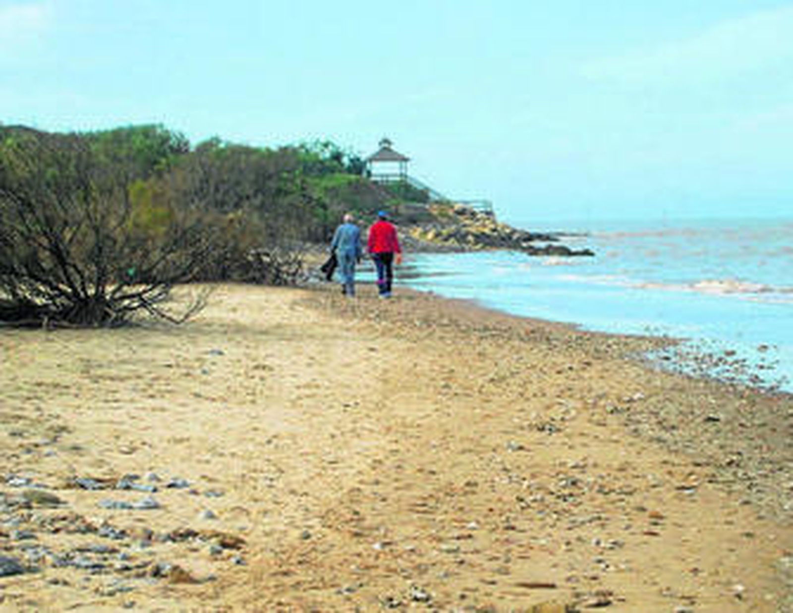 Una instantánea de la Punta de Montijo tomada ayer por la mañana.