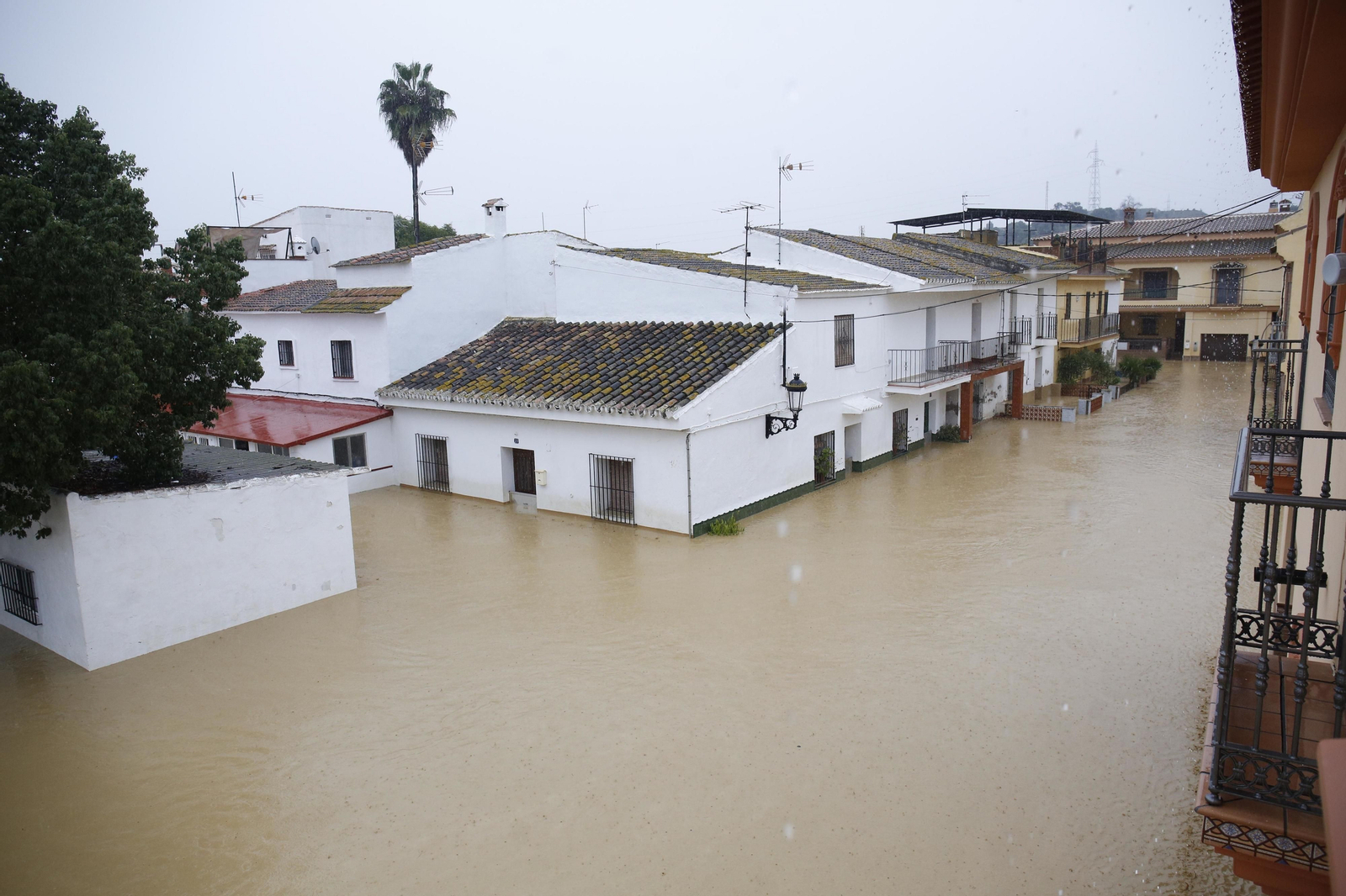 Imágenes de las fuertes lluvias en la provincia