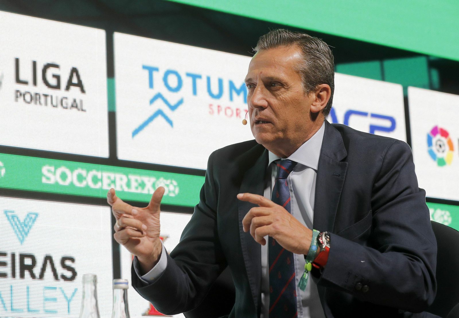 José María Cruz, en Lisboa, en su intervención en Soccerex Europe 2019.