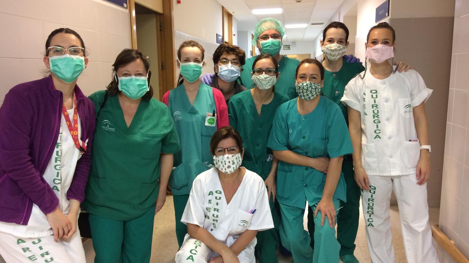 Profesionales sanitarios de los paritorios de Torrecárdenas