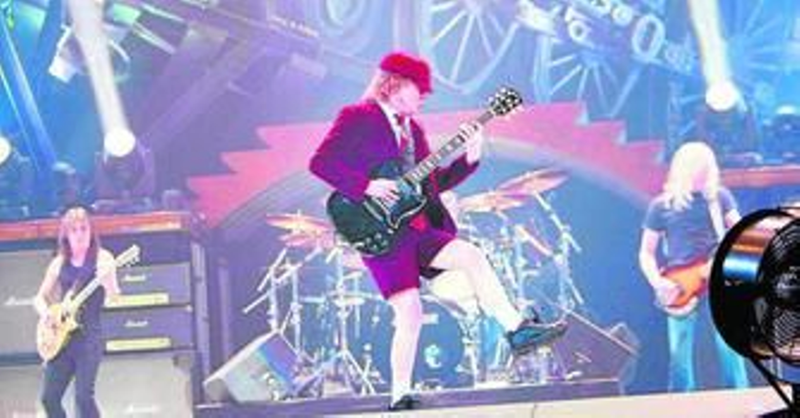 La banda de rock, en un momento del multitudinario concierto que ofreció en Madrid el 2 de marzo del año pasado.