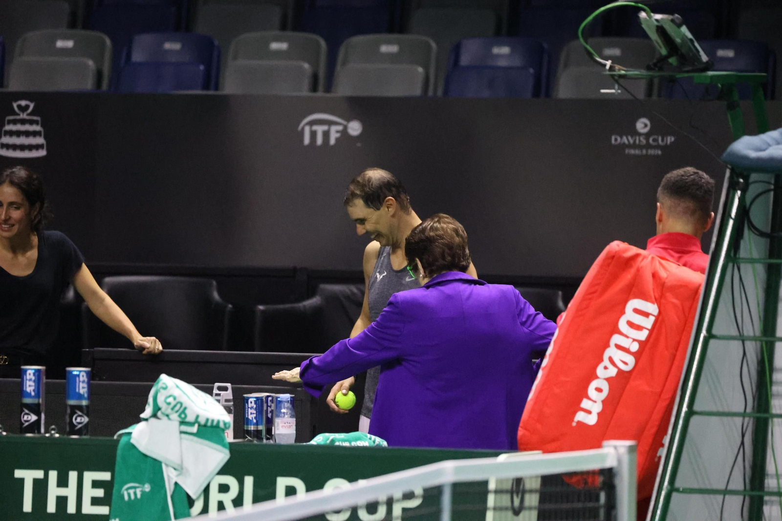 Rafa Nadal se machaca en el Carpena