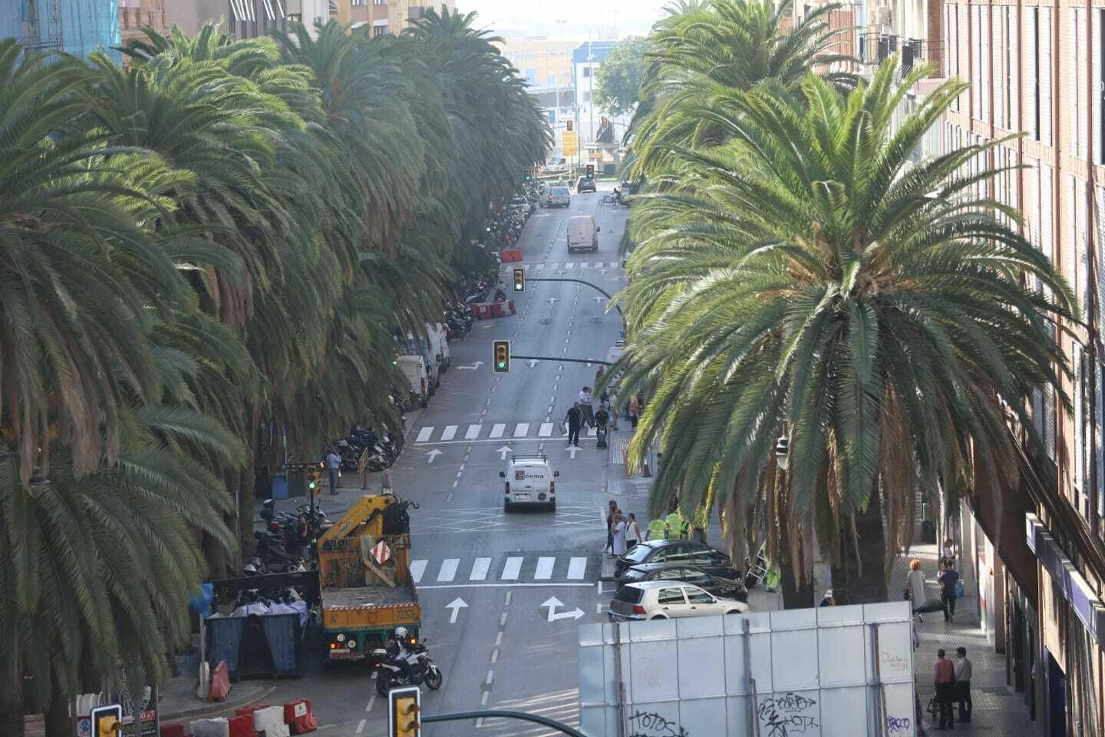 Fotos de la reapertura al tráfico de la Avenida de Andalucía y la Alameda de Colón