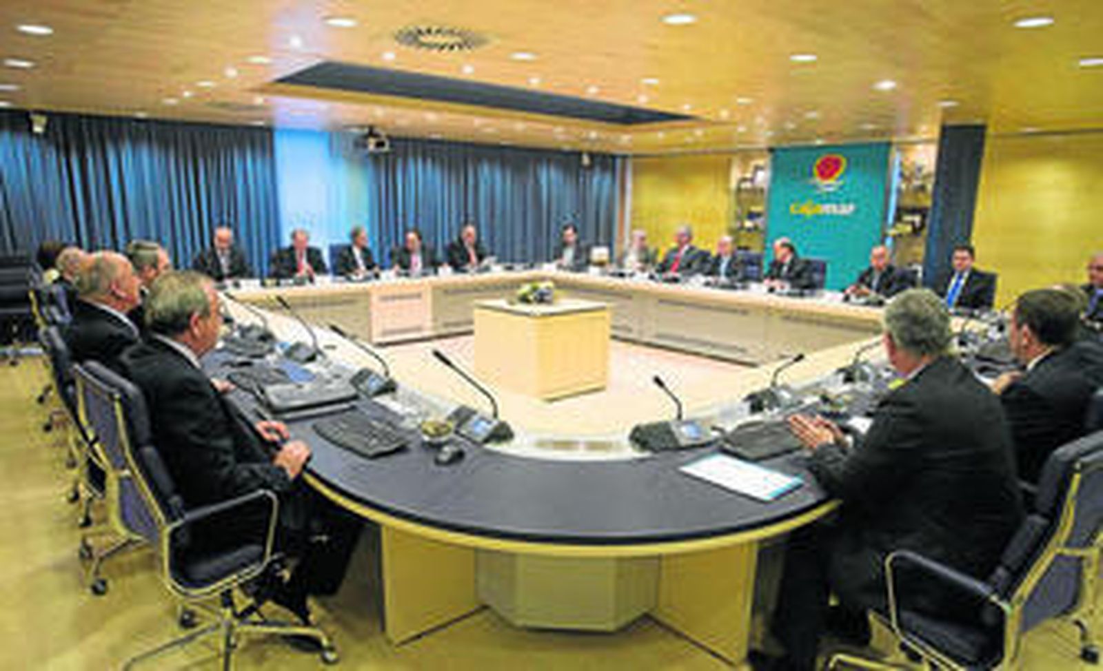 Imagen de una reunión reciente del Consejo Rector de Cajamar.