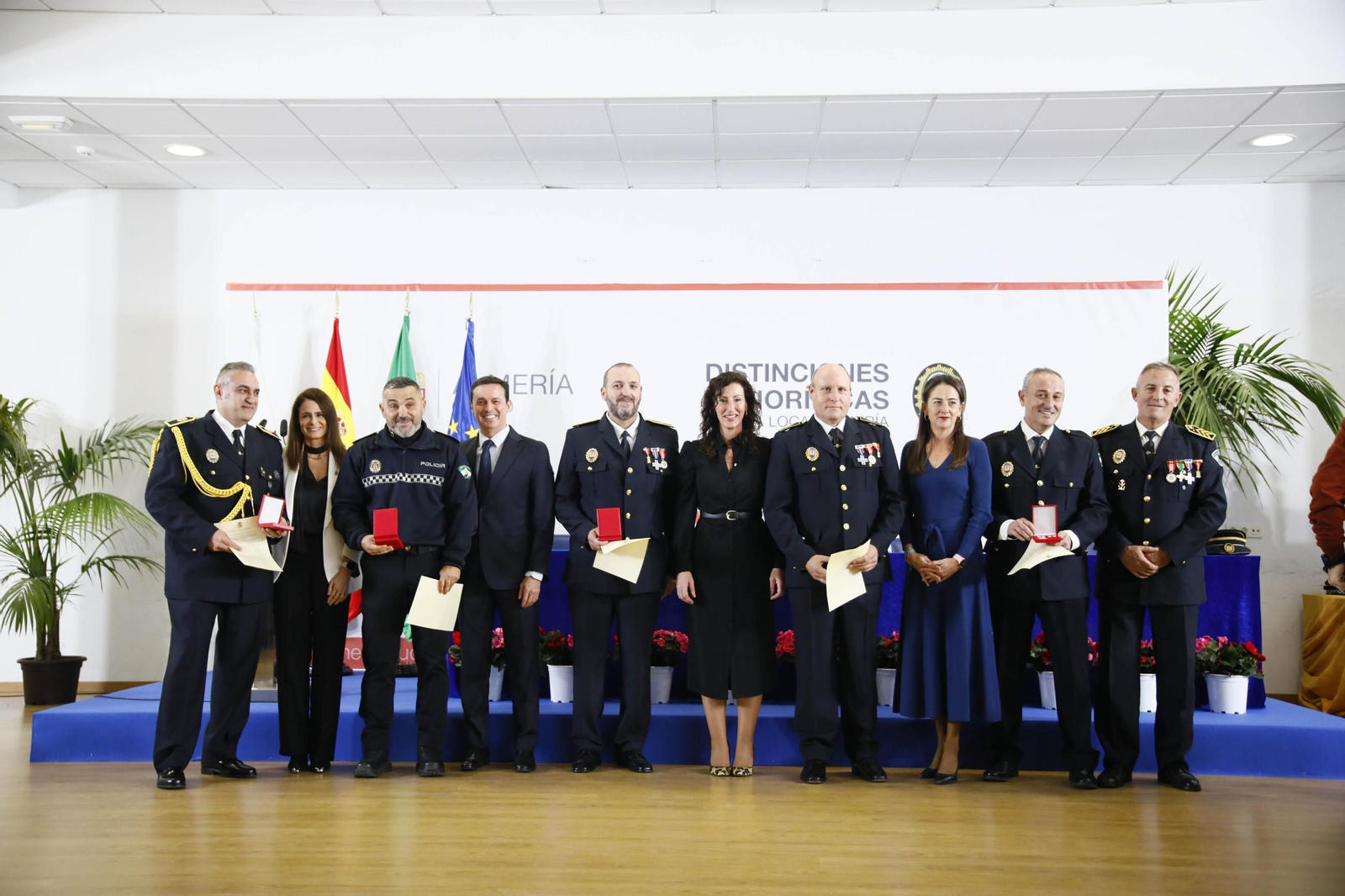 Las imágenes del acto institucional de la Policía Local de Almería con motivo de la festividad de su patrón, San Esteban