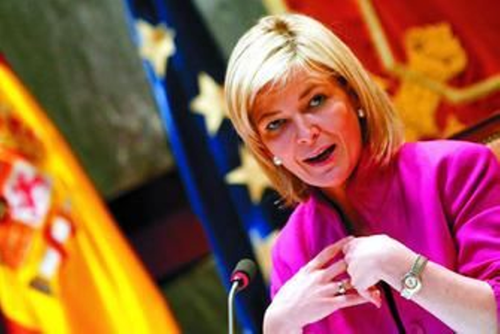 La portavoz del CGPJ, Gabriela Bravo, ayer en la rueda de prensa tras el Pleno de los jueces.