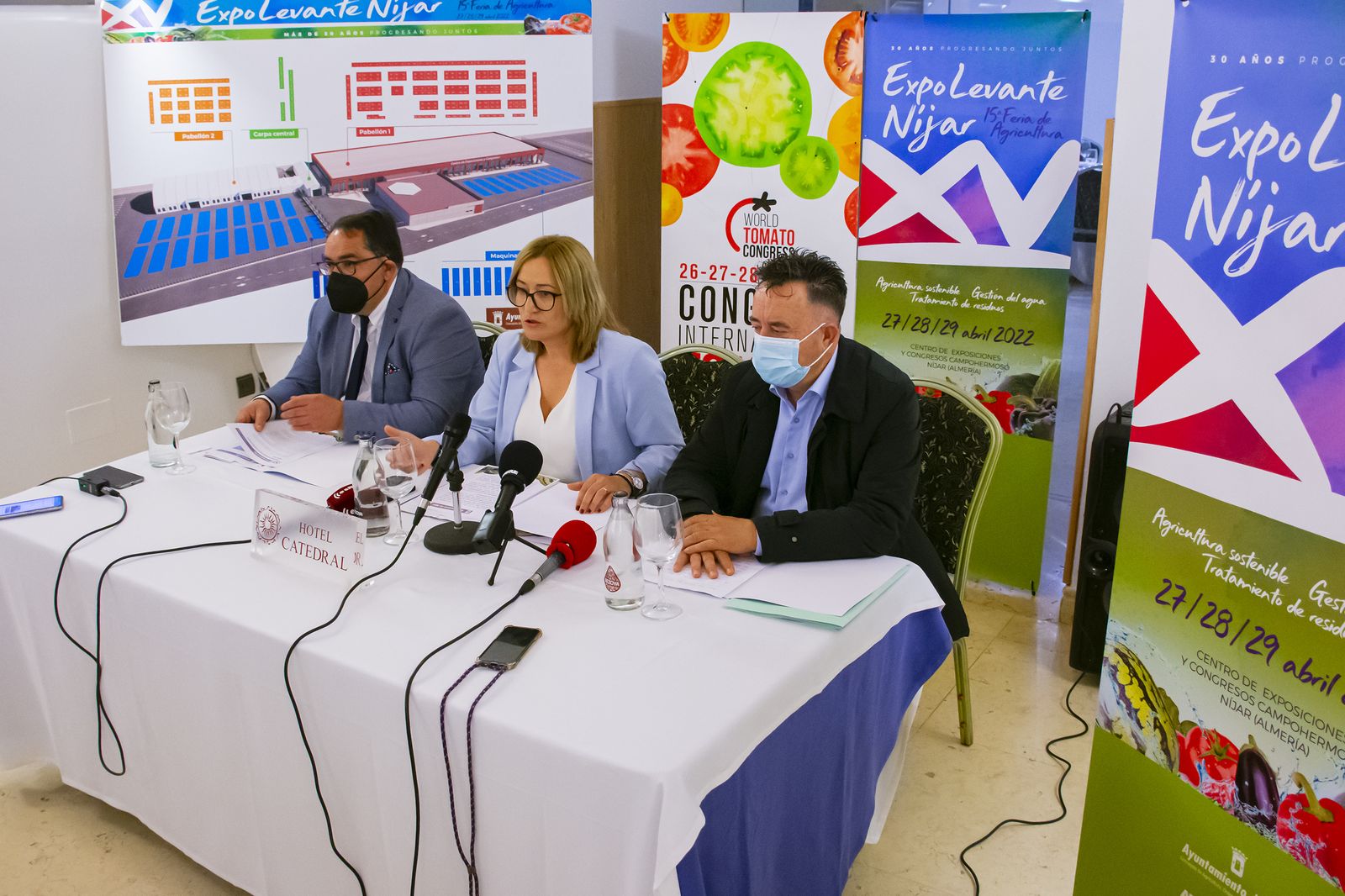 La alcaldesa de Níjar, Esperanza Pérez Felices, en la presentación de la próxima edición de la feria agrícola Expolevante Níjar.