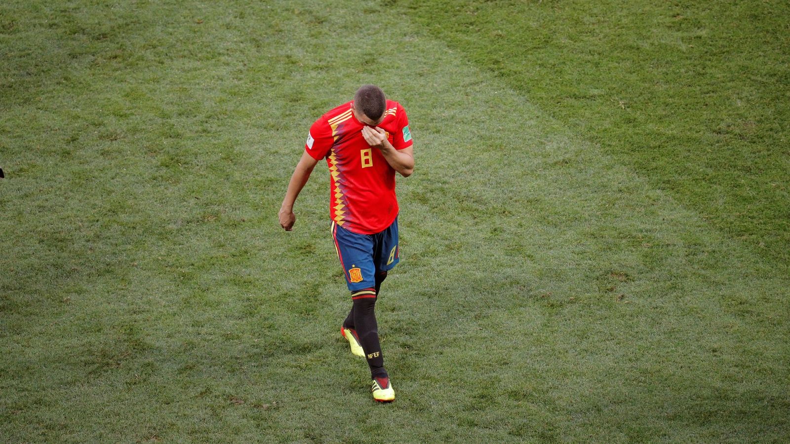 Koke, tras fallar un penalti frente a Rusia