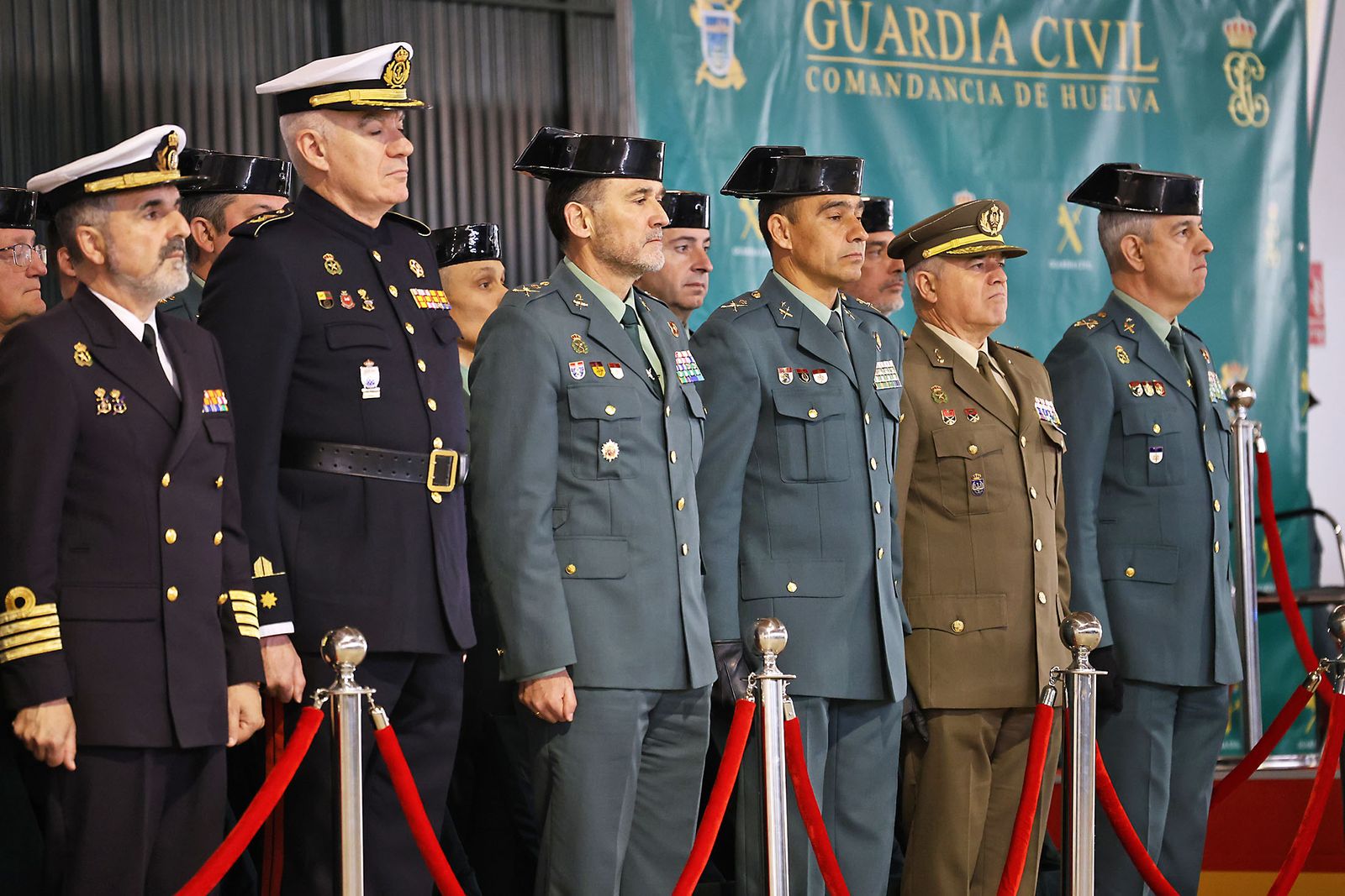 Imágenes de la jura del cargo de Julio Serrano Checa como Jefe de la Comandancia de la Guardia Civil de Huelva