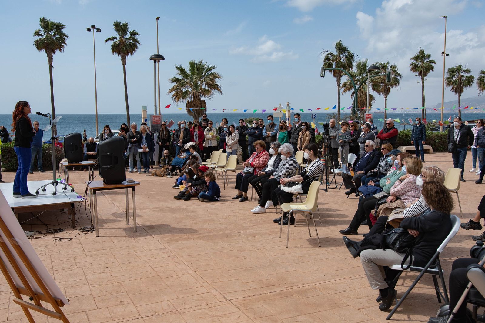 Acto poético en el Barrio de Nueva Almería.