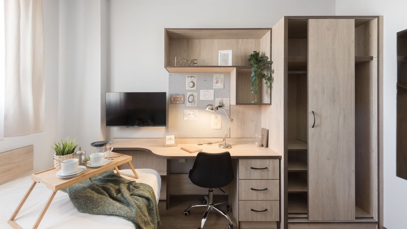 Una de las habitaciones tipo que han diseñado.