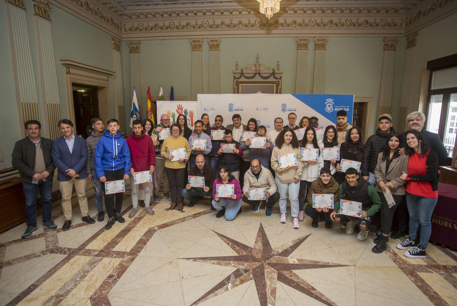 Entrega de diplomas del programa empleo 'Nuevos Horizontes'.