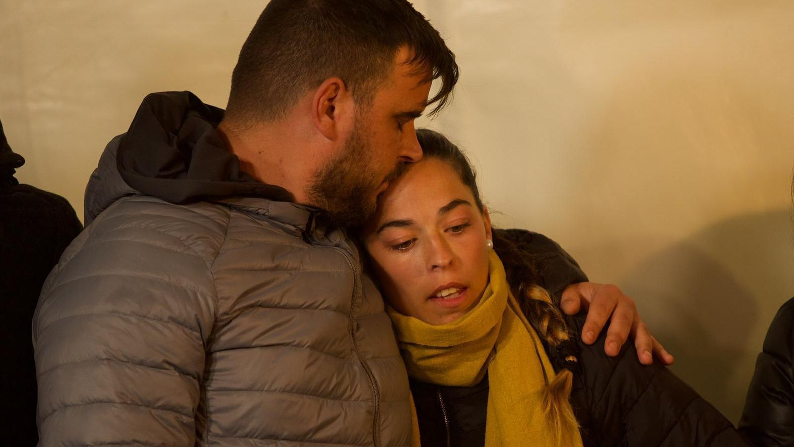 Los padres de Julen en la vigilia. Los padres de Julen en la vigilia.