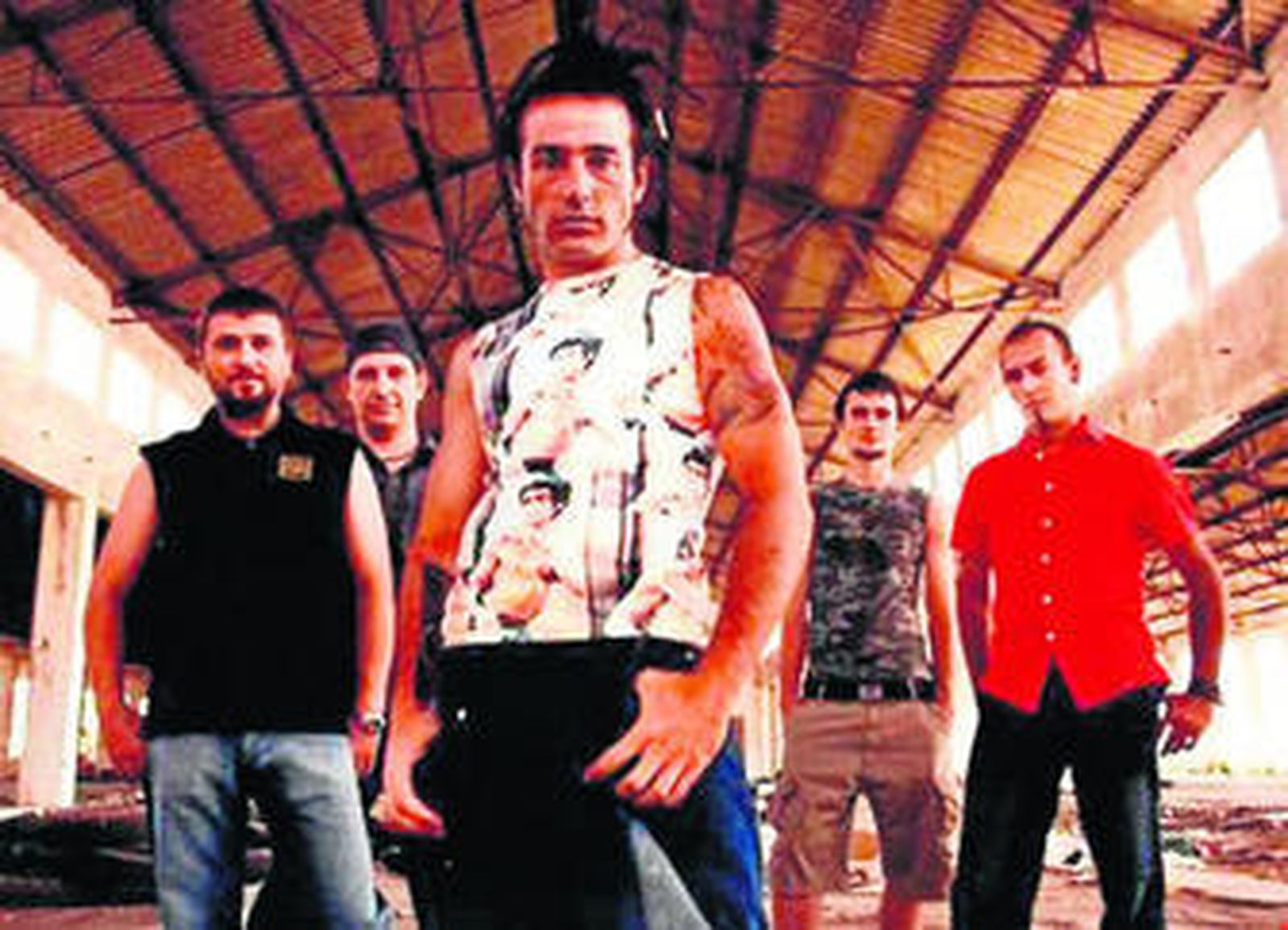 Componentes del grupo Hunlay Hooligans.